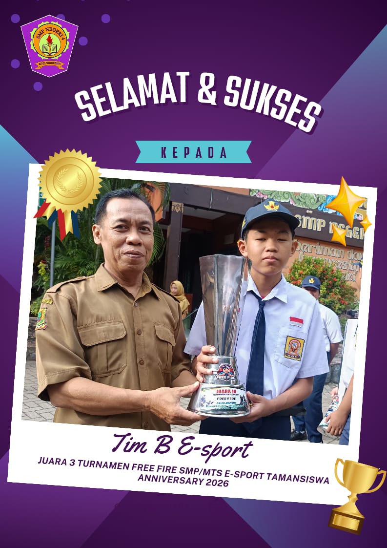 Juara 3 Turnamen Free Fire SMP/MTS E-Sport Tamansiswa Anniversary Cup 2026