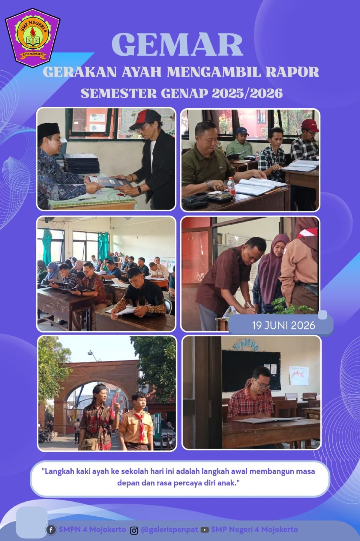 Gerakan Ayah Mengambil Rapor