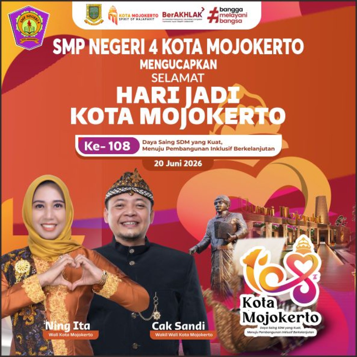 Selamat Hari Jadi Kota Mojokerto ke-108
